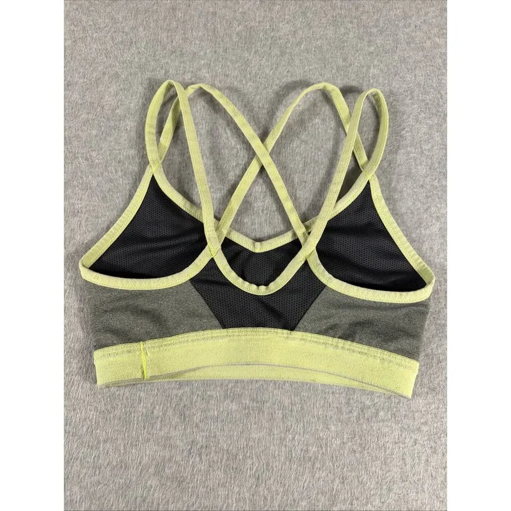 Nike Sports Bra XS, Grey And Lime Green